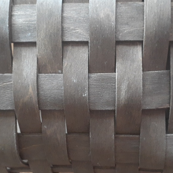 2008 Lonaberger dark brown tall tissue basket. - Picture 9 of 13